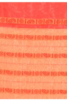   multicolor hand woven pure cotton saree with blouse