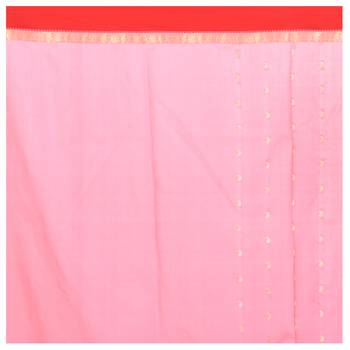 Rose hand woven kanchipuram silk saree with blouse 5