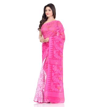 Multicolor Hand Woven Cotton Saree Without Blouse 3
