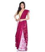 Multicolor Hand Woven Cotton Saree Without Blouse