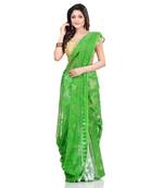 Multicolor Hand Woven Cotton Saree Without Blouse