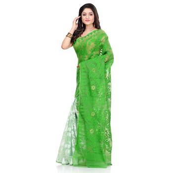 Multicolor Hand Woven Cotton Saree Without Blouse 3
