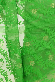Multicolor Hand Woven Cotton Saree Without Blouse
