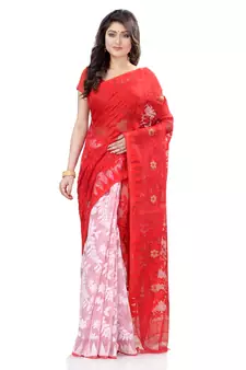   multicolor hand woven cotton saree 