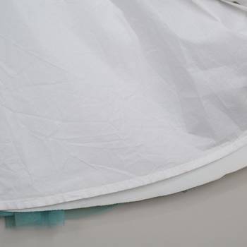 Aqua Blue Pretty Gown Embellish With Sequence Flower 4