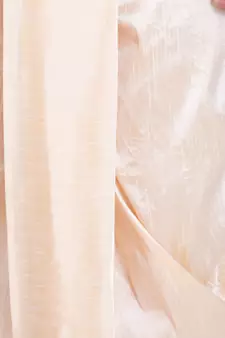 Men's Traditional Beige Coloured Plain Art Silk Dhoti