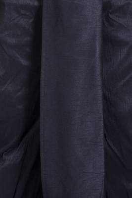 Men's Traditional Black Coloured Plain Art Silk Dhoti 6