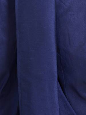 Men's Traditional Deep Blue Coloured Plain Art Silk Dhoti 6