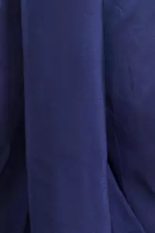 Men's Traditional Deep Blue Coloured Plain Art Silk Dhoti