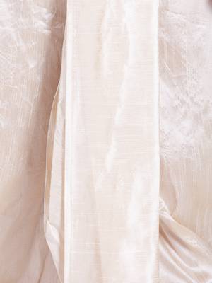 Men's Traditional Light Beige Coloured Plain Art Silk Dhoti 6