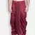 Men's Traditional Marron Coloured Plain Art Silk Dhoti