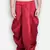 Men's Traditional Red Coloured Plain Art Silk Dhoti