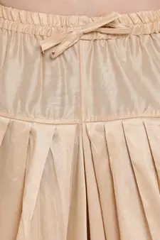 Men's Traditional Beige Coloured plain Pattern Art Silk Kaul Dhoti