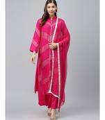 Made to Measure Kurta Pallazo Set with Geometrical Gotta Patti Embroidery & Buttons