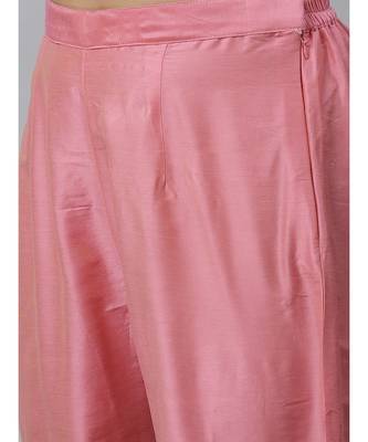 Banarasi Kurta Set with Zari meenakari Stylish weaving and Handloom dupatta 3