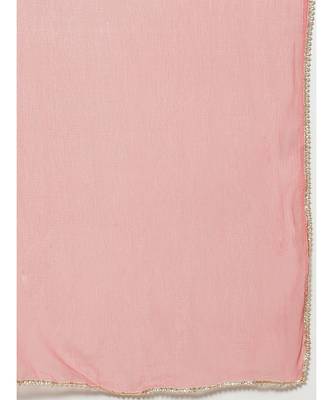 Pink Made to Measure Gota-Patti & Resham Embroidery Kurta Sharara Set with Chiffon Dupatta 6