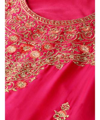 multicolor Made to Measure Embellished Kurta Sharara Set With Zari, Resham embroidery in a Jewelery inspired pattern 4