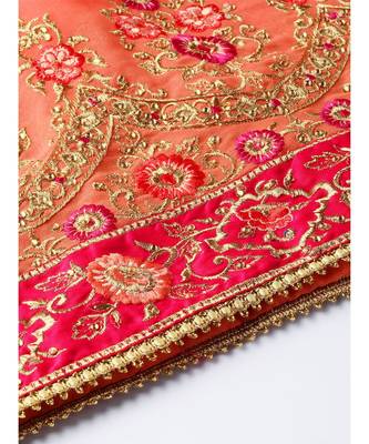 multicolor Made to Measure Embellished Kurta Sharara Set With Zari, Resham embroidery in a Jewelery inspired pattern 6
