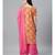 Orange Cotton Stitched Resham Embroidered Suit with Batik Print & Styled Sleeves