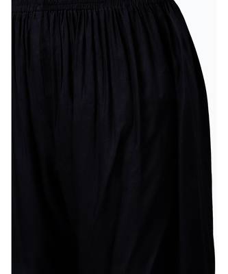 Black Made to Measure Black Kurta Pallazo Set with Gotta Patti Embroidery & Chiffon Dupatta 5