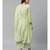 green Made to Measure a Chicken Resham Embroidery Suit With Pallozzos & Scalloped Lace Dupatta