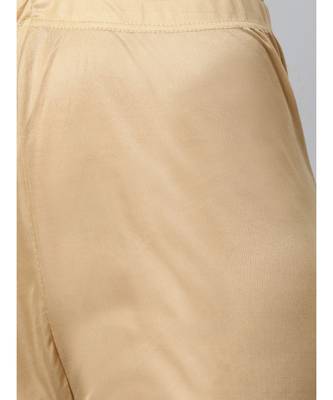 yellow Made to Measure Pastel Woven Embroidered Anarkali Set with Contrast Banarasi Dupatta 3