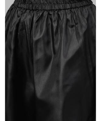 Black Made to Measure Kurta Pallazo Set With Gold Foil Print and tassled fringed hemline 5