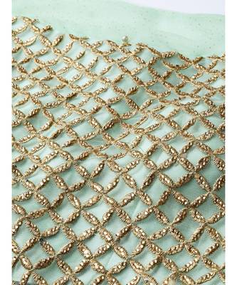 Green embroidered Net readymade-lehenga-cholis 4