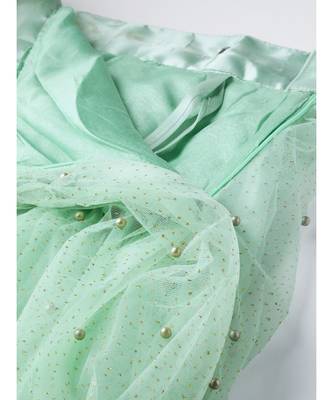 Green embroidered Net readymade-lehenga-cholis 5