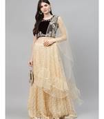 Gold embroidered Net readymade-lehenga-cholis