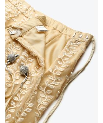 Gold embroidered Net readymade-lehenga-cholis 5