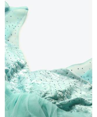 green embroidered rayon readymade-lehenga-cholis 4