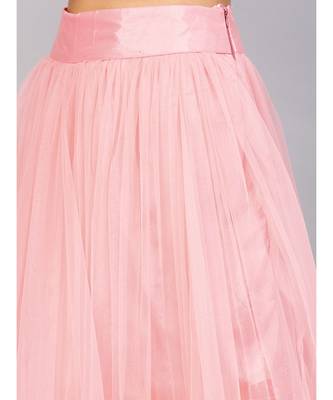 Pink embroidered Net readymade-lehenga-cholis 5