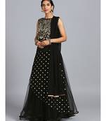 Black embroidered Net readymade-lehenga-cholis