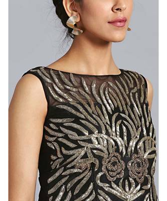 Black embroidered Net readymade-lehenga-cholis 2