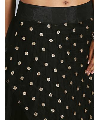Black embroidered Net readymade-lehenga-cholis 3