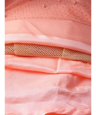Peach embroidered Net readymade-lehenga-cholis 6