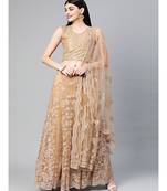 Gold embroidered Net readymade-lehenga-cholis