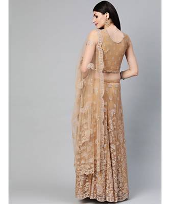 Gold embroidered Net readymade-lehenga-cholis 2