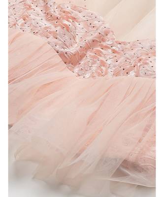 Peach embroidered rayon readymade-lehenga-cholis 4