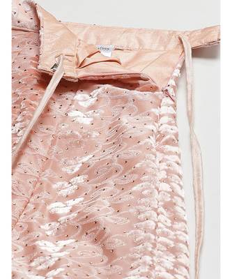 Peach embroidered rayon readymade-lehenga-cholis 5