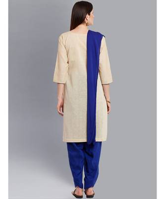 Cream cotton cotton salwar 3