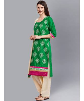 Green cotton cotton salwar 3