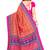 Multicolor printed art silk saree with blouse