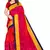 Pink printed art silk saree with blouse