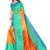 Beige printed art silk saree with blouse