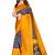Multicolor printed art silk saree with blouse