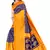 Multicolor printed art silk saree with blouse