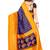 Multicolor printed art silk saree with blouse