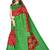 Multicolor printed art silk saree with blouse